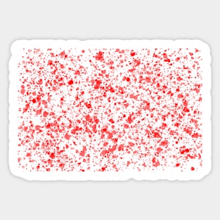 Abstract red paint splatter effect Sticker